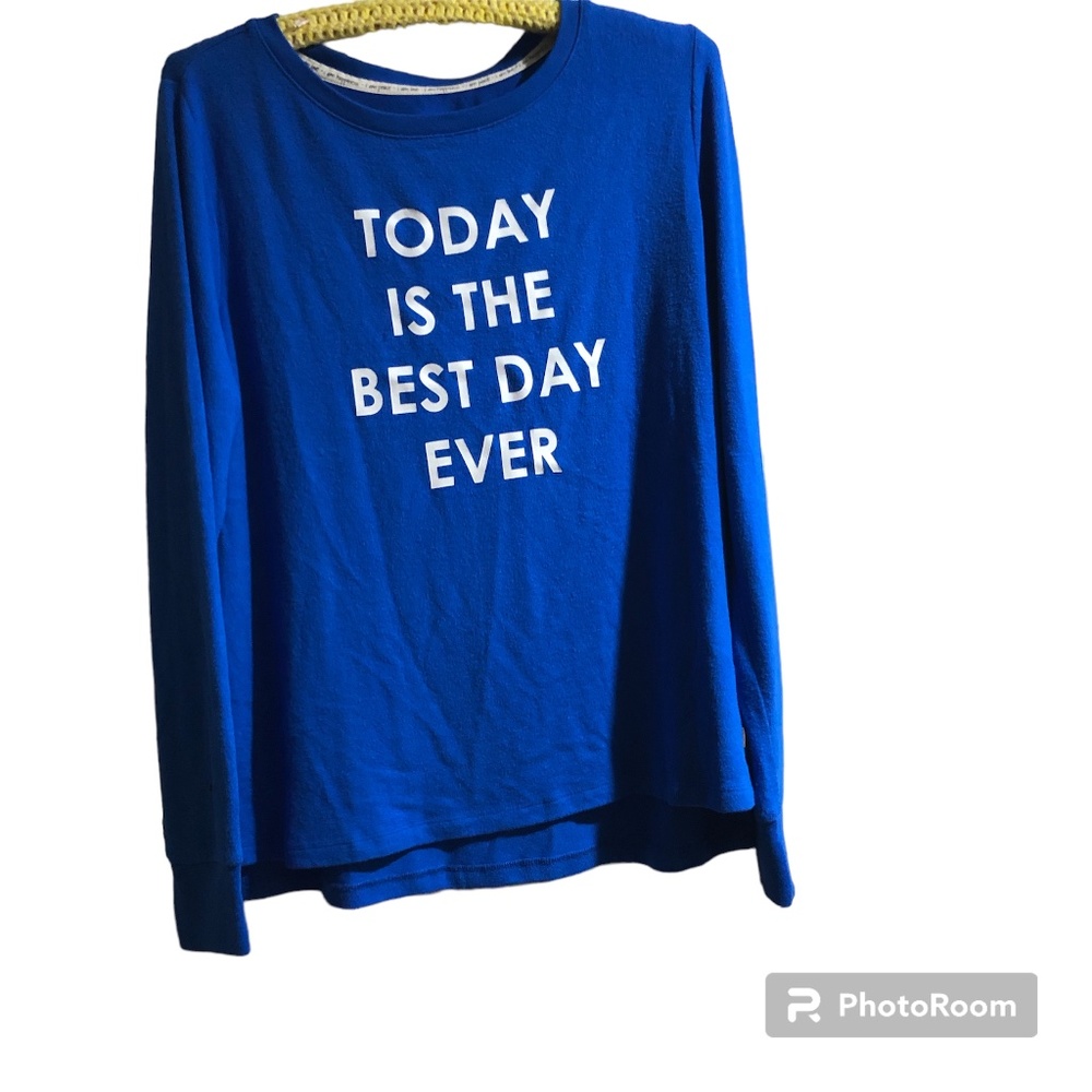Peace Love World Today Is The Best Day Ever Royal Blue Long Sleeve T Shirt